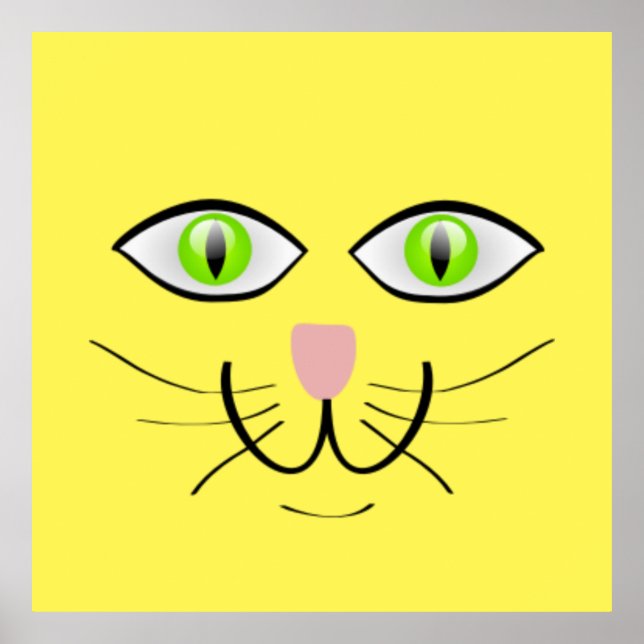 Poster Cartoon Gato Engraçado-29034 (Frente)