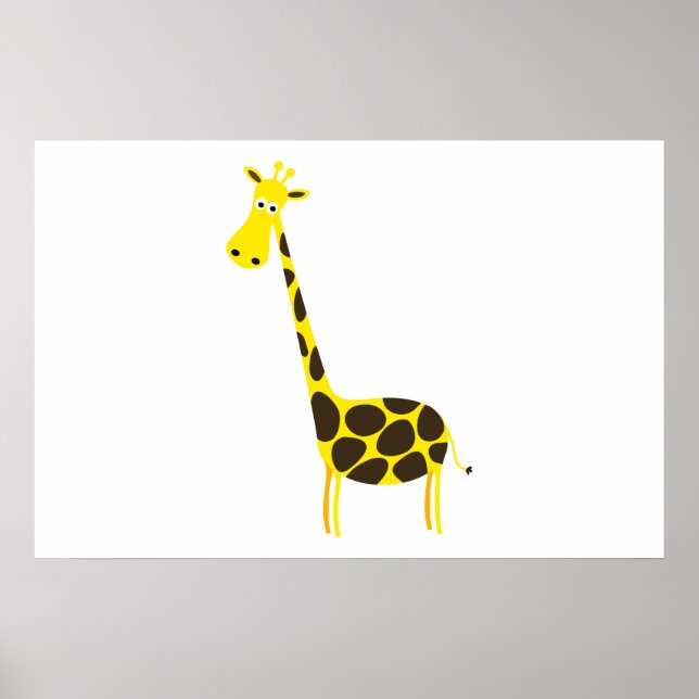 Pôster Cartoon Giraffe (Frente)