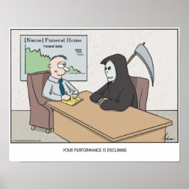 Poster Cartoon Grim Reaper personalizado