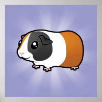 Cartoon Guiné Pig (cabelo liso)