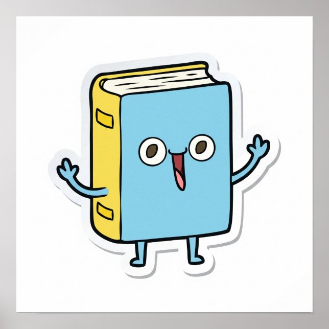 Poster Cartoon Happy Book (Frente)