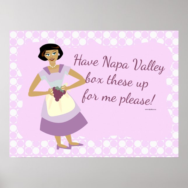 Pôster Cartoon Humor Para A Mulher E A Mulher (Frente)