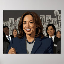 Cartoon Kamala Harris