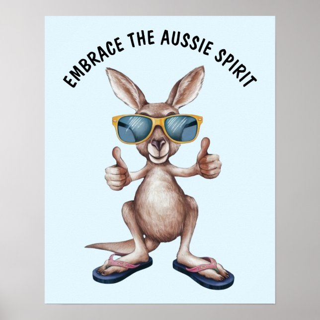 Poster Cartoon Kangaroo (Frente)
