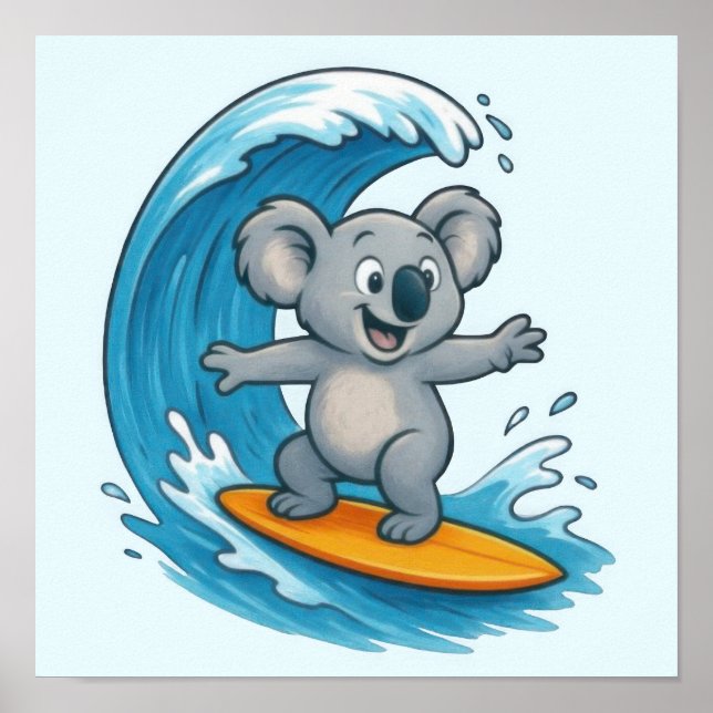 Poster Cartoon Koala Bear (Frente)