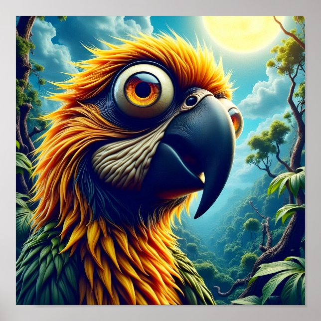 Poster Cartoon Macaw (Frente)