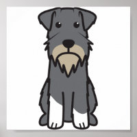 Cartoon Miniatura Schnauzer