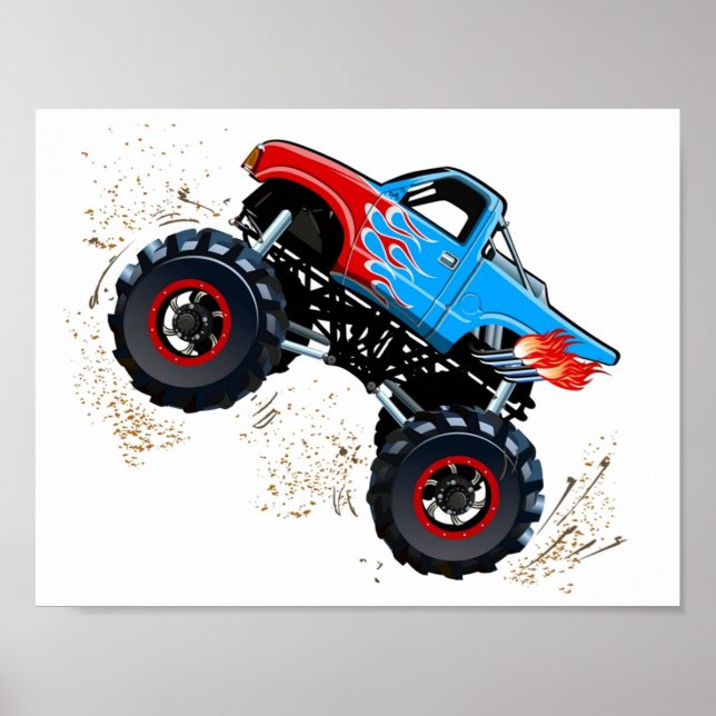 Poster Cartoon Monster Truck (Frente)