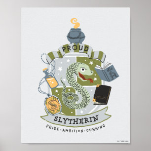 Poster Cartoon Orud Slytherin Crest