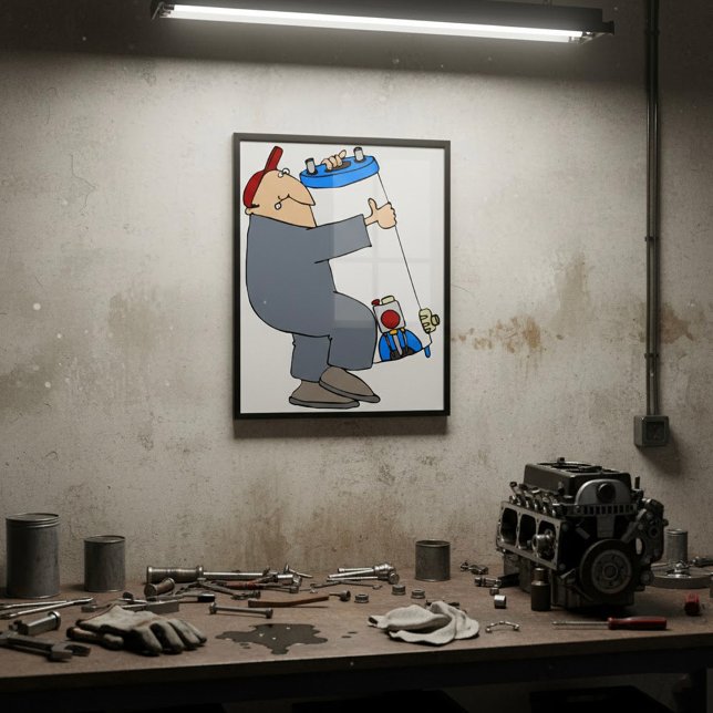 Poster Cartoon Plumber (Criador carregado)