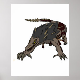 Poster Cartoon SCP-682 - SCP Foundation