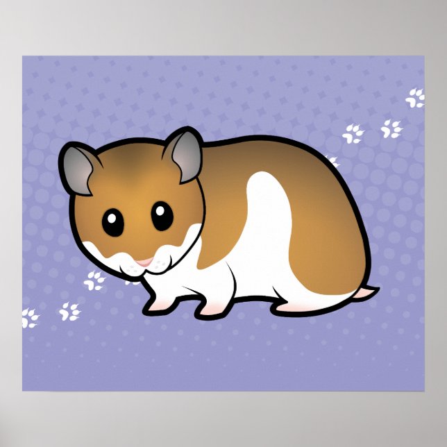 Poster Cartoon Syrian Hamster (Frente)