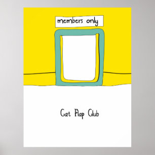 Poster Cartum do Cat Flap Club