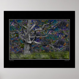 Pôster Carvalho Psicodélico