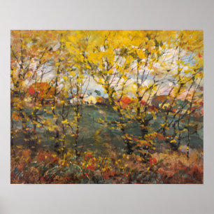 Poster Carvalho Real, pintura colorida,