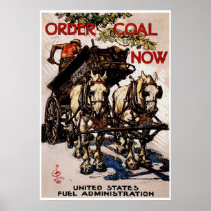 Poster Carvão da ordem agora