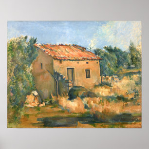 Poster Casa Abandonada perto de Aix Paul Cezanne Cartaz
