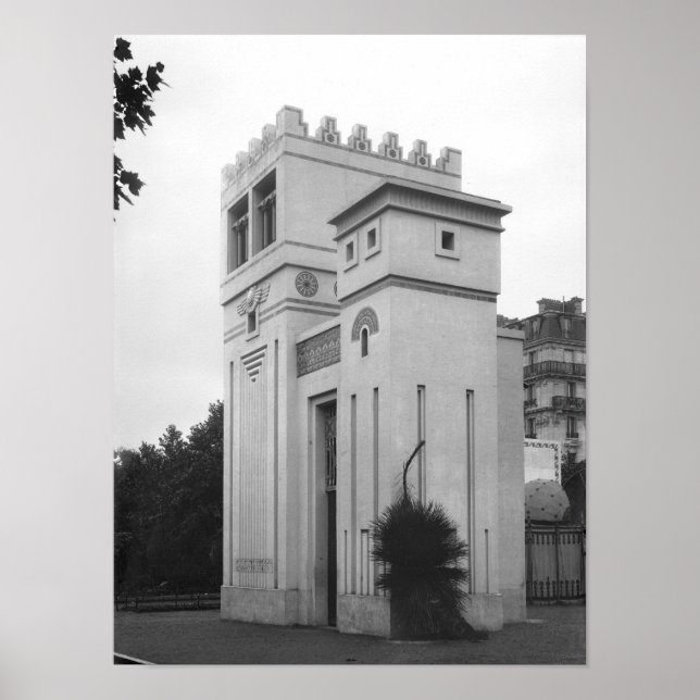 Poster Casa Assíria, Exposição Universal, Paris (Frente)