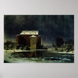Pôster Casa assombrada na neve, 1848