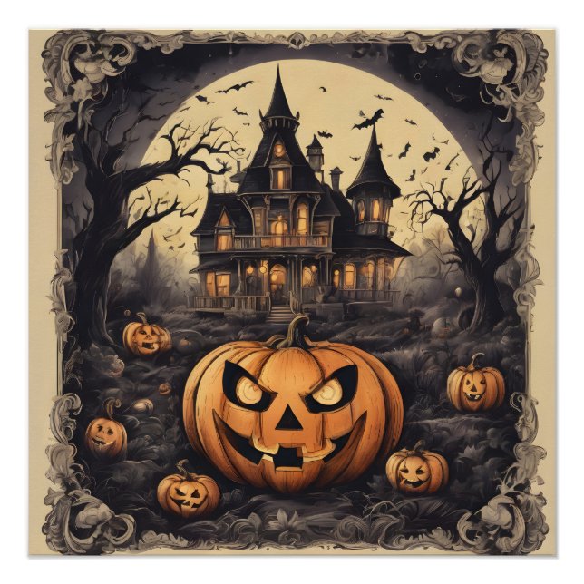 Pôster Casa assombrada no 1 Poster brilhante (Frente)