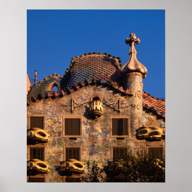 Pôster Casa Batilo, Arquitetura Gaudi, Barcelona (Frente)