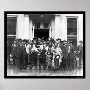 Pôster Casa branca 1919 do grupo indiano de Osage