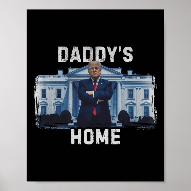 Poster Casa Branca do Funny Trump Pai 2024 1 (Frente)