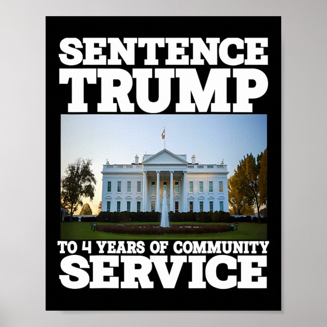Poster Casa Branca Do Serviço Comunitário Para 4 Anos (Frente)