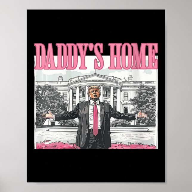 Poster Casa Branca Womens Trump Daddys 2024 (Frente)