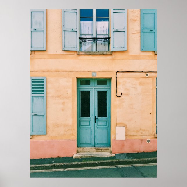 POSTER CASA COM JANELA ABERTA E PORTA FECHADA (Frente)