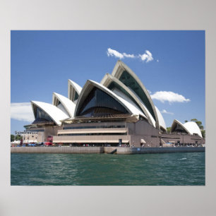 Poster Casa da Ópera de Sydney exterior, Sydney, Nova Gal