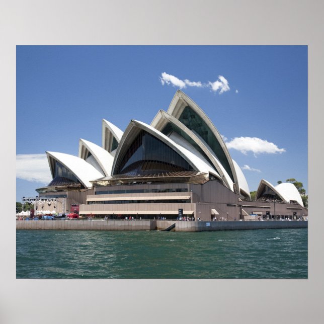 Poster Casa da Ópera de Sydney exterior, Sydney, Nova Gal (Frente)