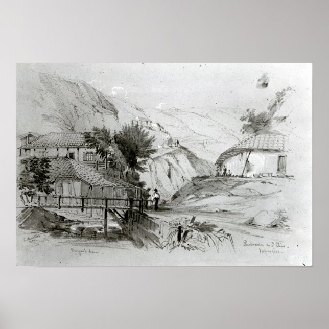 Pôster Casa de Berger, Valparaíso, 1834 (Frente)