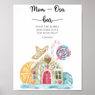 Poster Casa de biscoito de gengibre - Barra de Mom-osa