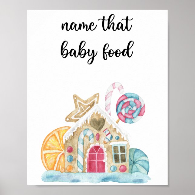 Poster Casa de biscoito de gengibre - nome daquele alimen (Frente)