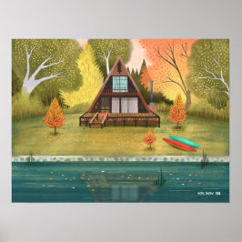 Poster Casa de Cabana A-Frame