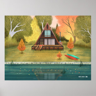 Poster Casa de Cabana A-Frame