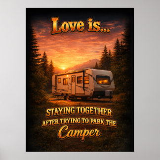 Poster Casa de Camping Vintage RV Pirata