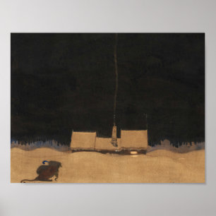 Poster Casa de campo de John Bauer-The no pé da montanha