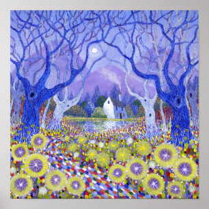 Pôster Casa de campo de madeira 2013