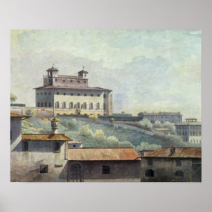 Pôster Casa de campo Medici, Roma, c.1776 (óleo no papel