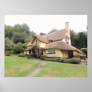 Poster Casa de campo Thatched em Selworthy
