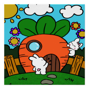 Pôster casa de cenoura