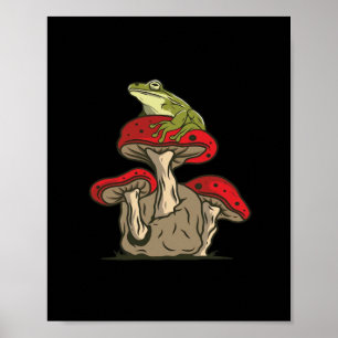 Poster Casa de Cogumelo de Sapo Charm Clássico Cottagecor