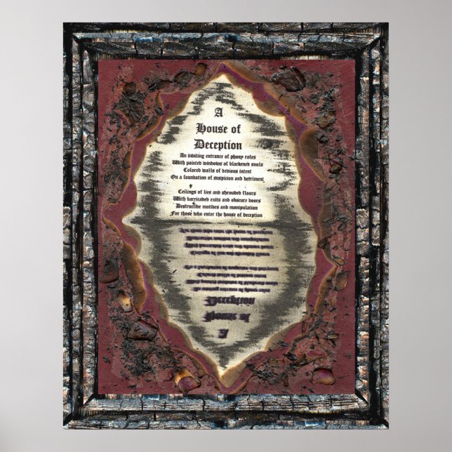 Pôster Casa de Decepção (Frente)