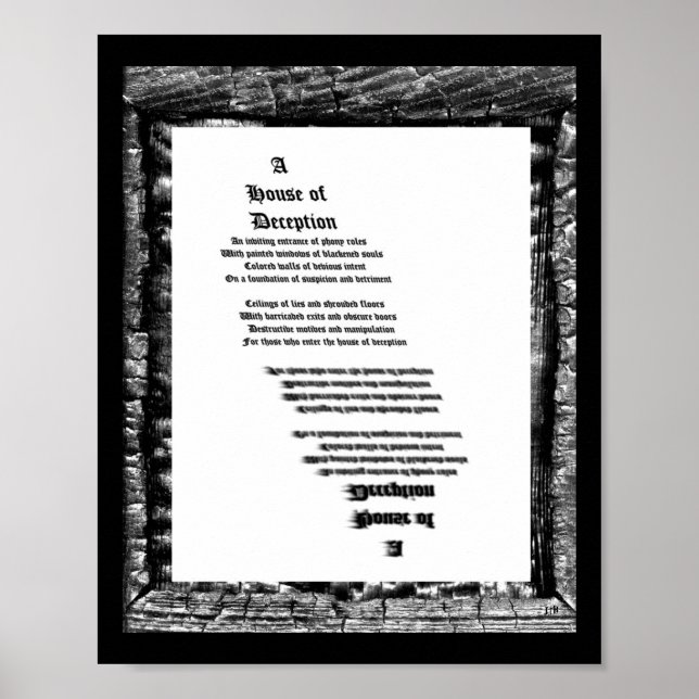 Pôster Casa de Decepção (Frente)