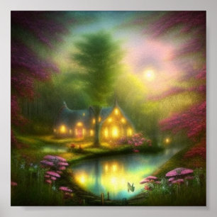 Poster Casa de fantasia suave