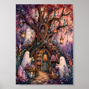 Poster Casa de Madeira da Poção Caprichosa Arte Fina Fant