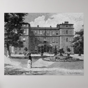 Pôster Casa de Marlborough, do jardim, 1863