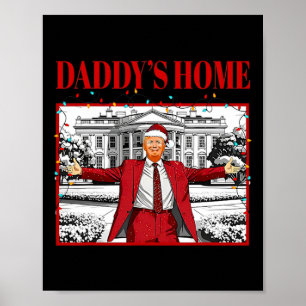 Poster Casa De pai Para Papais noeis De Natal Engraçado T